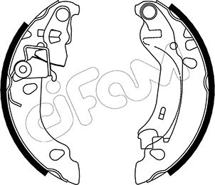 CIFAM 153-083 Bremsbackensatz