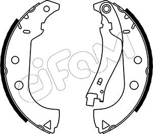 CIFAM 153-087 Bremsbackensatz