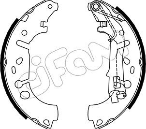 CIFAM 153-093 Bremsbackensatz