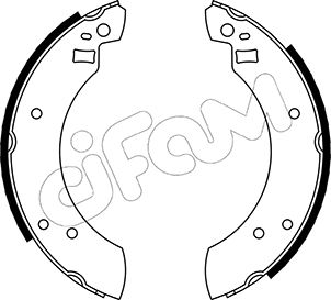 CIFAM 153-104 Bremsbackensatz