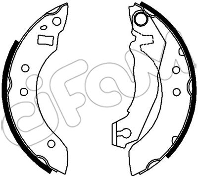 CIFAM 153-105 Bremsbackensatz