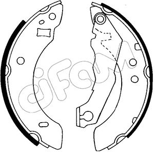 CIFAM 153-113 Bremsbackensatz