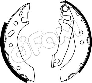 CIFAM 153-119 Bremsbackensatz