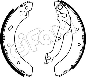 CIFAM 153-121 Bremsbackensatz