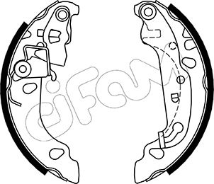 CIFAM 153-137 Bremsbackensatz