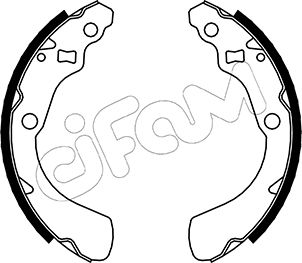 CIFAM 153-156 Bremsbackensatz