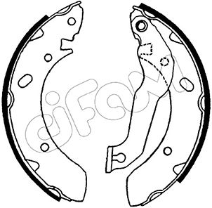 CIFAM 153-166 Bremsbackensatz