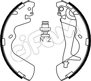 CIFAM 153-173 Bremsbackensatz