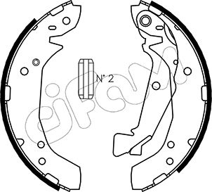 CIFAM 153-175 Bremsbackensatz