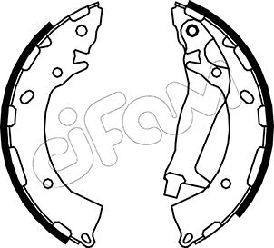 CIFAM 153-177 Bremsbackensatz