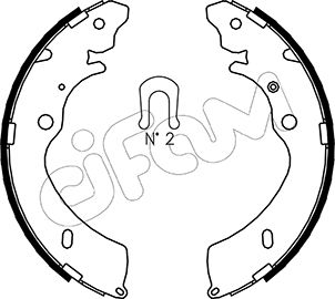 CIFAM 153-194 Bremsbackensatz