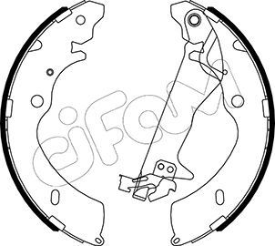 CIFAM 153-194Y Bremsbackensatz