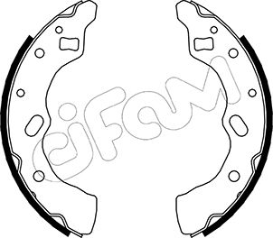 CIFAM 153-211 Bremsbackensatz