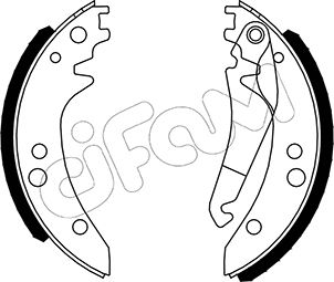 CIFAM 153-238 Bremsbackensatz