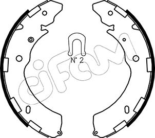 CIFAM 153-269 Bremsbackensatz