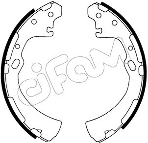 CIFAM 153-279 Bremsbackensatz