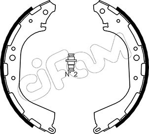 CIFAM 153-282 Bremsbackensatz