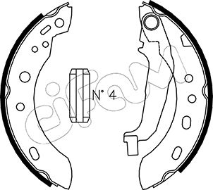 CIFAM 153-288 Bremsbackensatz