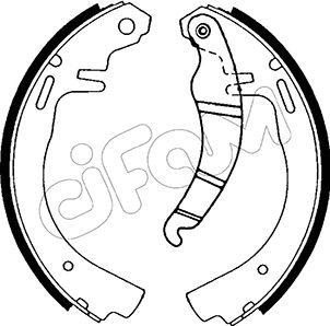 CIFAM 153-300 Bremsbackensatz