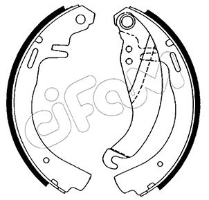 CIFAM 153-303 Bremsbackensatz