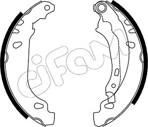 CIFAM 153-328 Bremsbackensatz