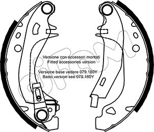 CIFAM 153-329Y Bremsbackensatz