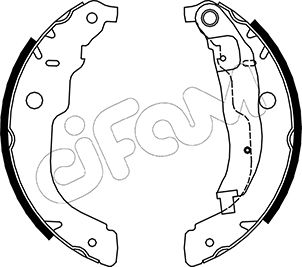 CIFAM 153-333 Bremsbackensatz