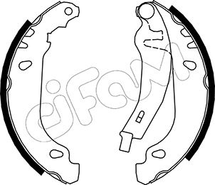 CIFAM 153-345Y Bremsbackensatz