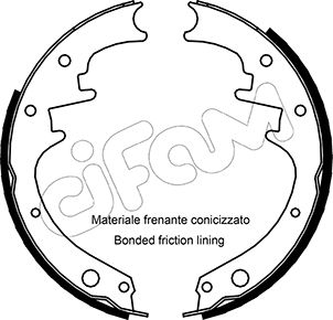 CIFAM 153-348 Bremsbackensatz