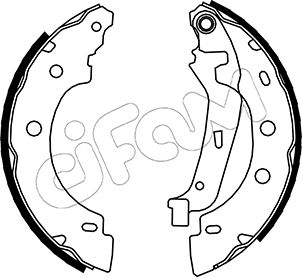 CIFAM 153-355 Bremsbackensatz