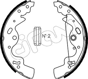 CIFAM 153-370 Bremsbackensatz