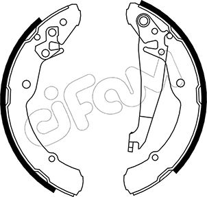 CIFAM 153-379 Bremsbackensatz