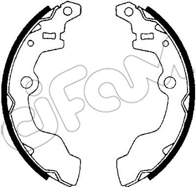 CIFAM 153-380 Bremsbackensatz