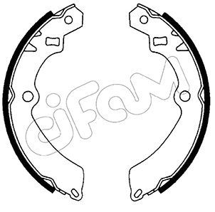 CIFAM 153-397 Bremsbackensatz