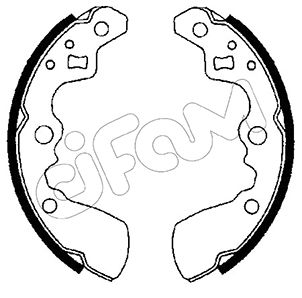 CIFAM 153-398 Bremsbackensatz