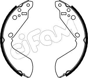 CIFAM 153-399 Bremsbackensatz