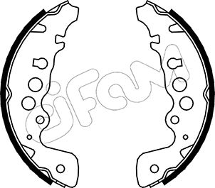 CIFAM 153-401 Bremsbackensatz