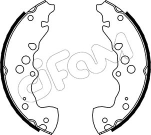 CIFAM 153-405 Bremsbackensatz