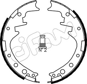 CIFAM 153-413 Bremsbackensatz