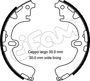 CIFAM 153-422 Bremsbackensatz