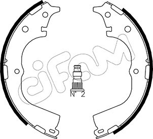 CIFAM 153-426 Bremsbackensatz