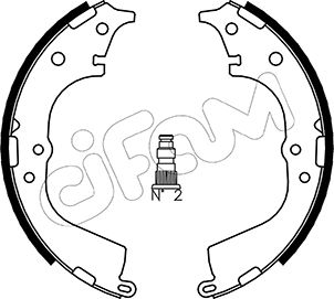 CIFAM 153-428 Bremsbackensatz