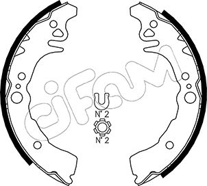 CIFAM 153-435 Bremsbackensatz