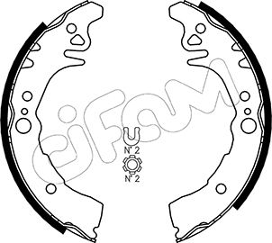 CIFAM 153-436 Bremsbackensatz