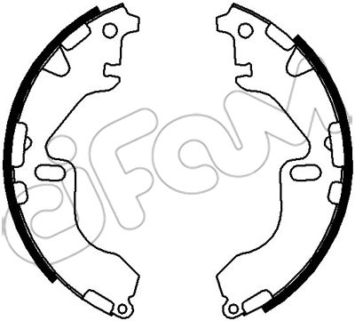 CIFAM 153-448 Bremsbackensatz