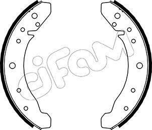 CIFAM 153-457 Bremsbackensatz