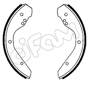 CIFAM 153-460 Bremsbackensatz