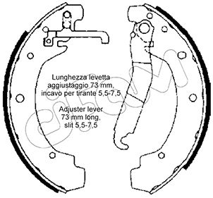 CIFAM 153-463 Bremsbackensatz