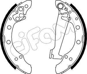 CIFAM 153-468 Bremsbackensatz