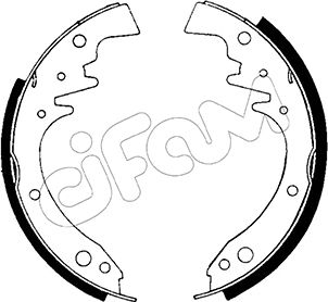 CIFAM 153-474 Bremsbackensatz